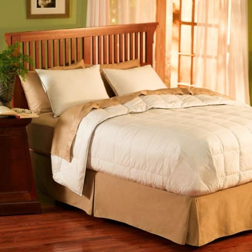 Édredon en duvet/mélange Lyocell, très grand lit, 104x89, 27 oz, blanc